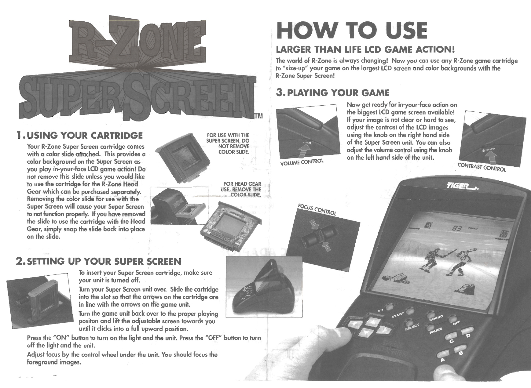 Hasbro R Zone Super Screen Instructions | Manualzz