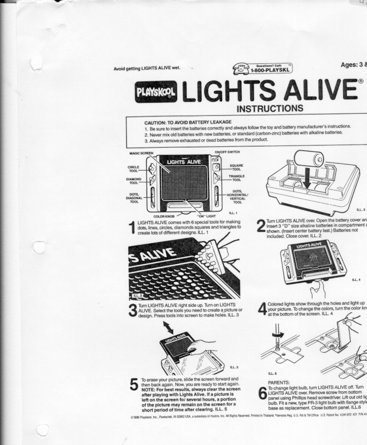 Playskool 2025 lights alive