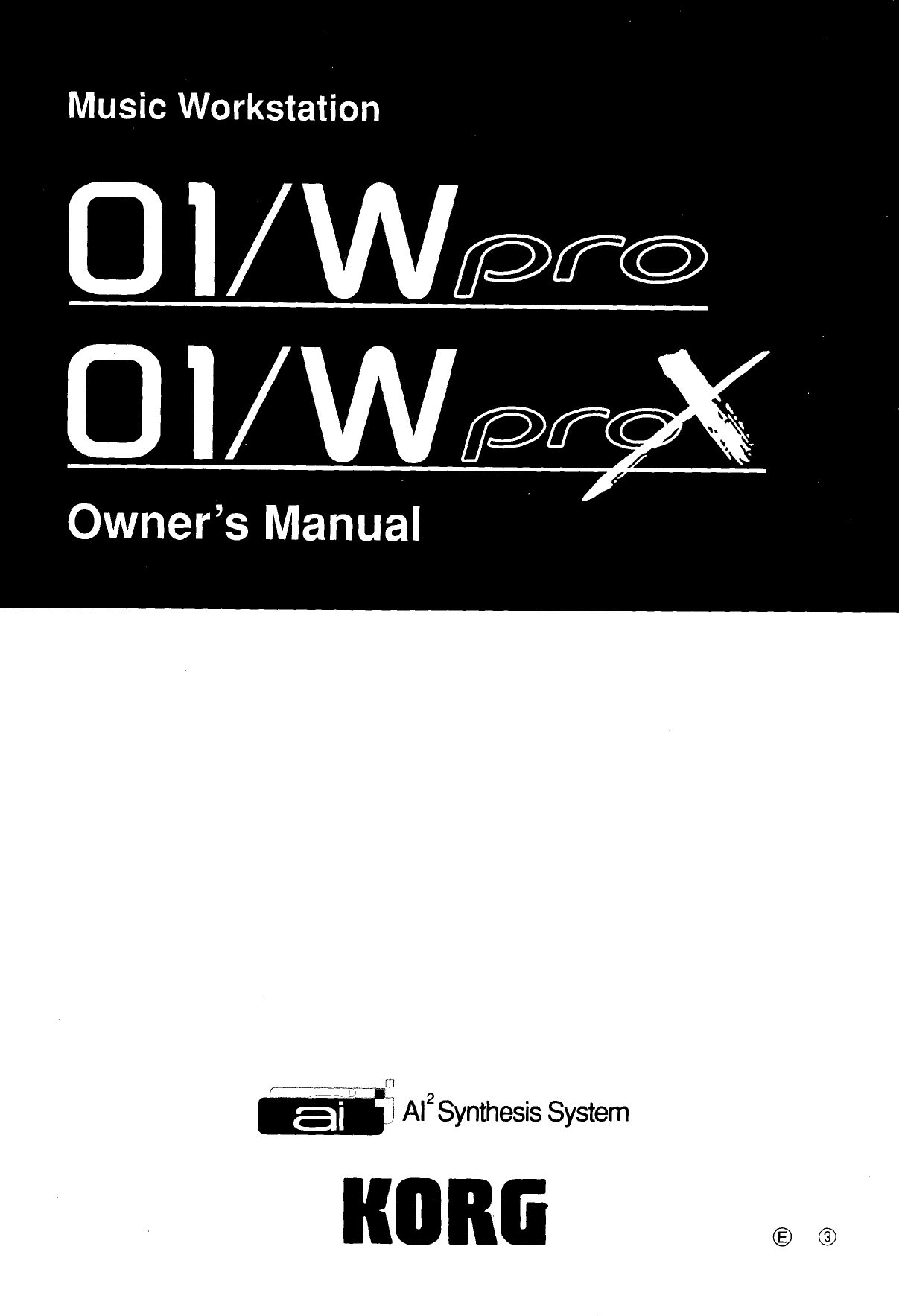 Korg 01W-Pro Owner Manual | Manualzz