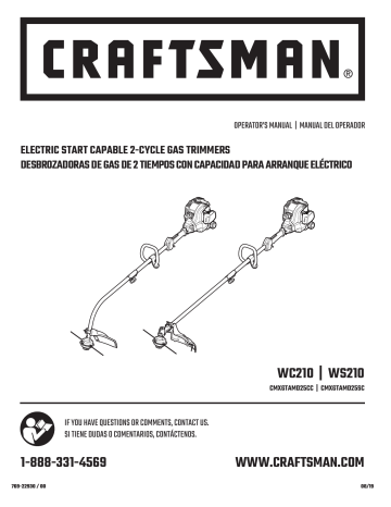 Crafstman CMXGTAMD25SC 17-in. 25cc 2-Cycle Straight Shaft Gas