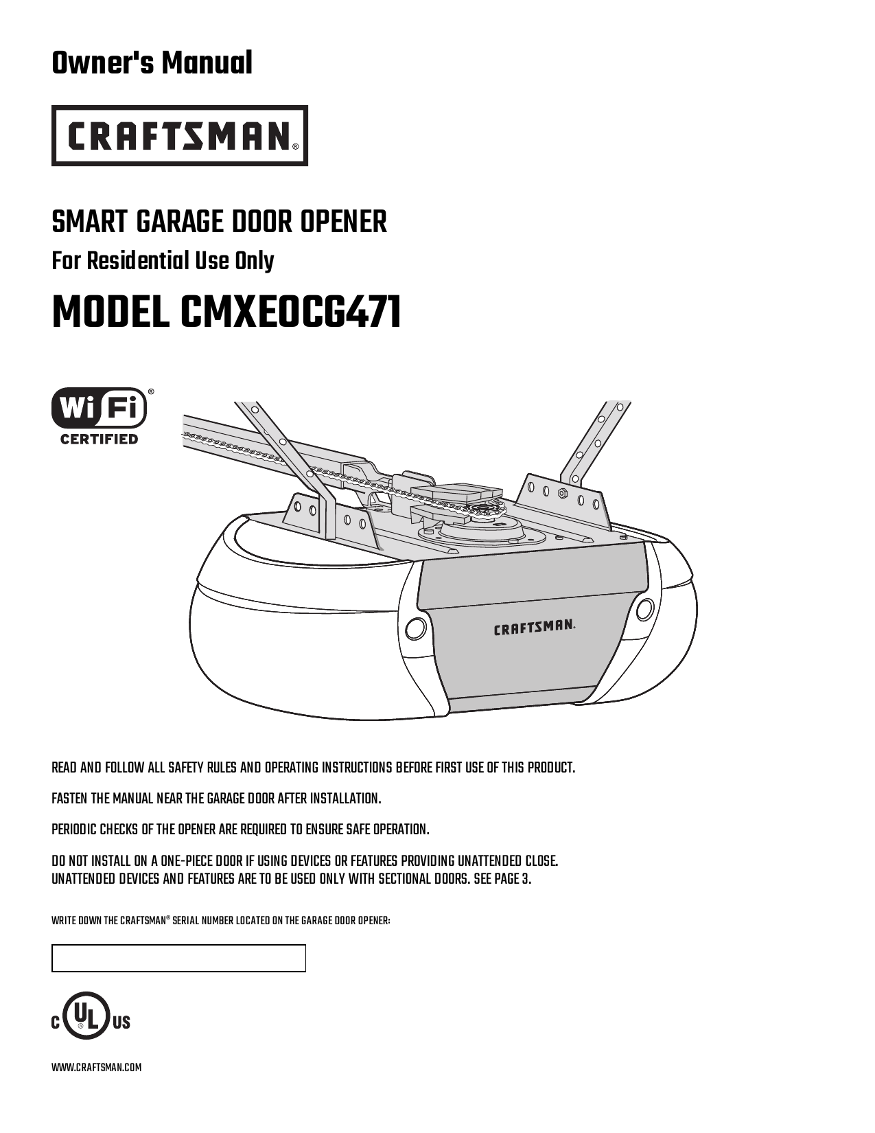 Introduction Craftsman Cmxeocg471 Manualzz