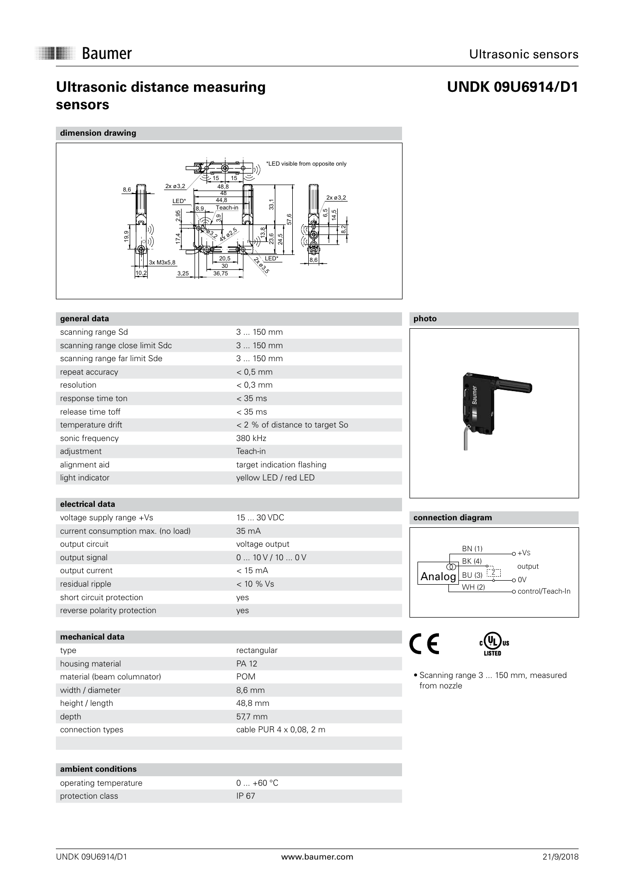 Baumer UNDK 09U6914/D1 Datasheet | Manualzz