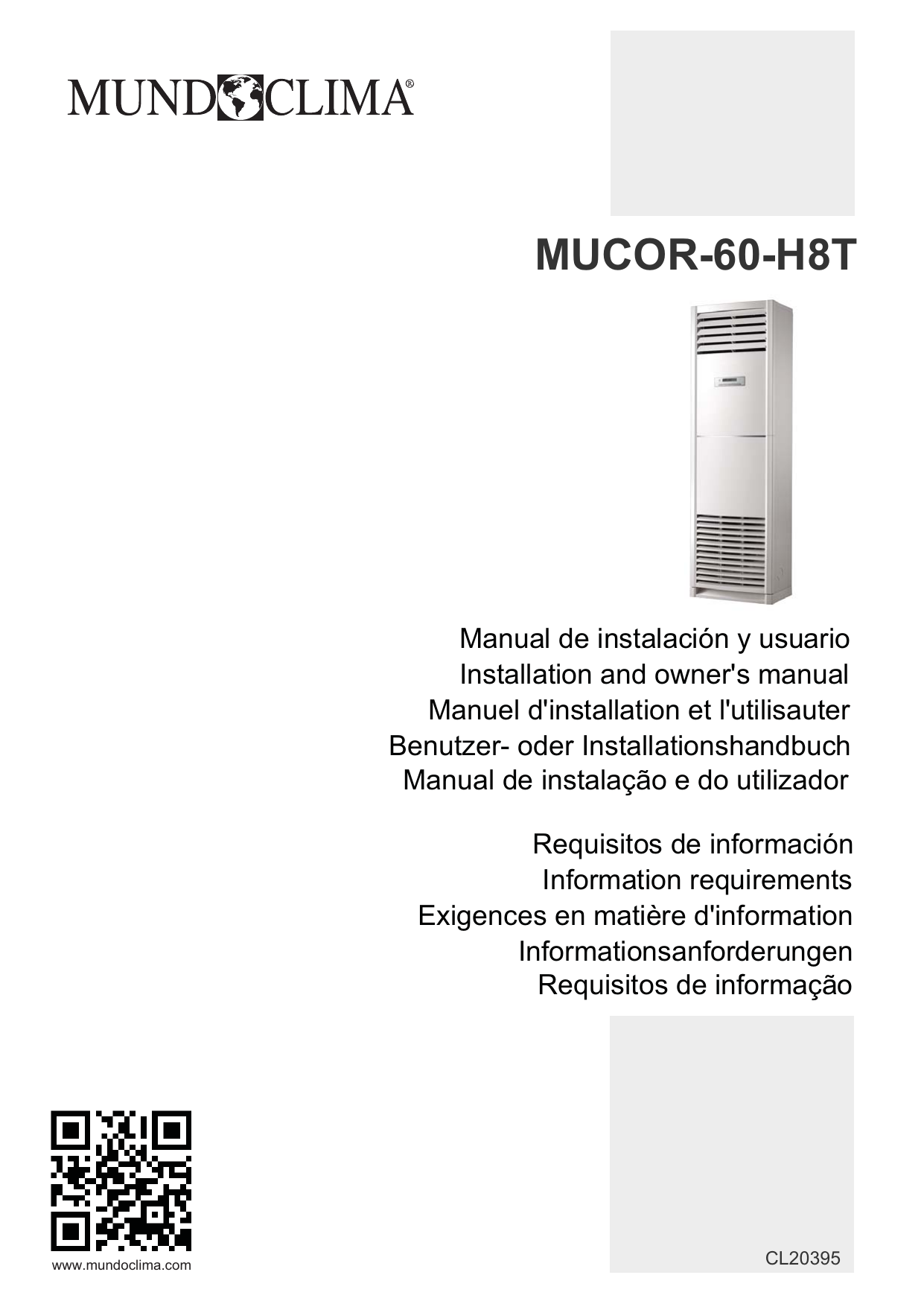 Mundoclima Series Mucor H8 Column Super Inverter H8 Installation Manual Manualzz