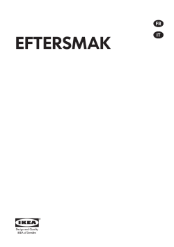 IKEA EFTERSMAK 90411771 - Installation guide, Owner's manual | manualzz.com