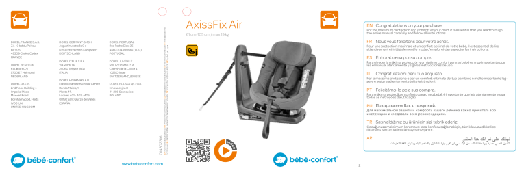 Bebe Confort Axissfix Air Owner S Manual Manualzz