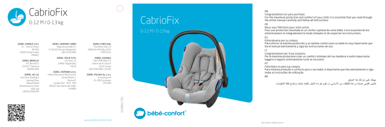 Bebe Confort Cabriofix Owner S Manual Manualzz