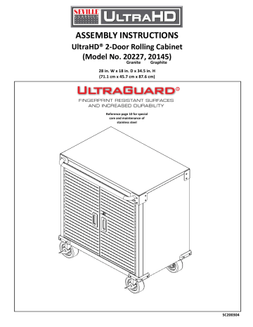 Seville Ultrahd Mega Storage Cabinet Assembly Instructions | Www ...