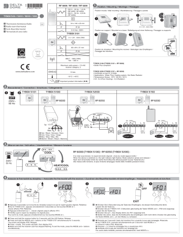 Termostato ambiente Tybox 5000 - Delta Dore