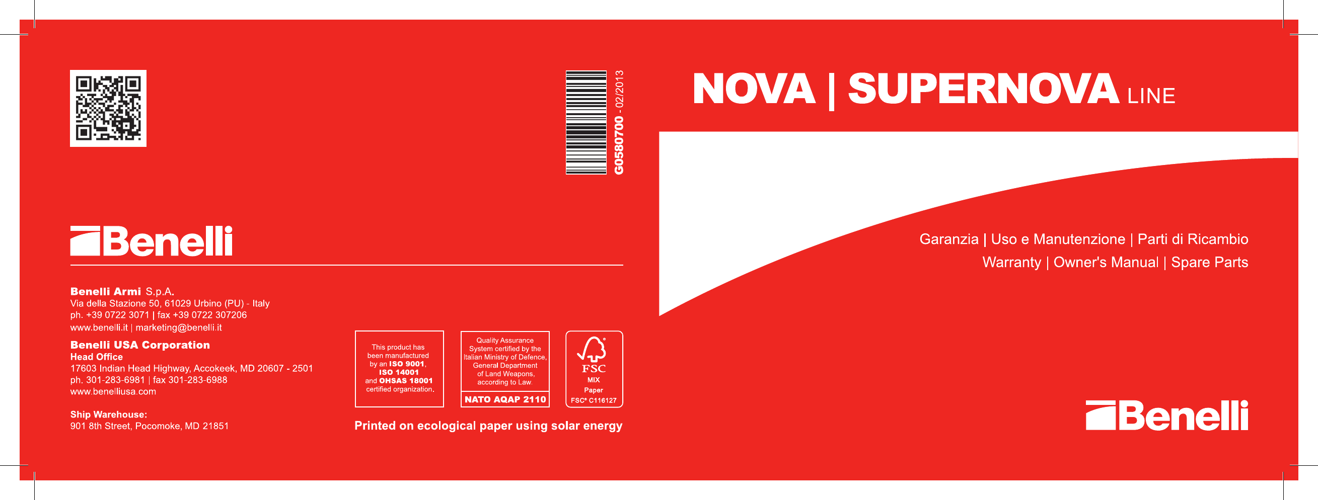 Benelli Supernova Slug Rukovodstvo Polzovatelya Manualzz