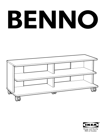 Ikea BENNO Tv-meubel op wielen Owner Manual |