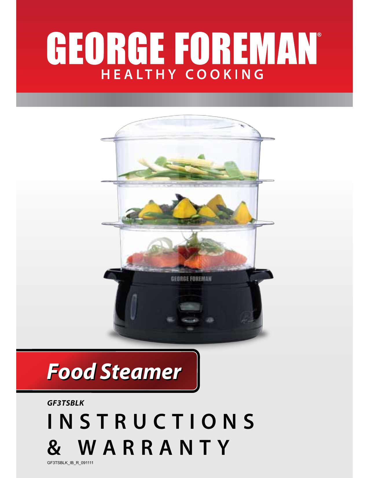 how to use george foreman steamer