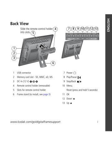 Kodak S510 - EASYSHARE Digital Picture Frame Quick Start Manual | Manualzz