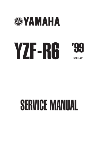 Yamaha 1999 YZF-R6 Service Manual | Manualzz