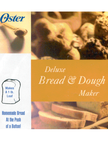 sunbeam oster bread maker model 4812 manual