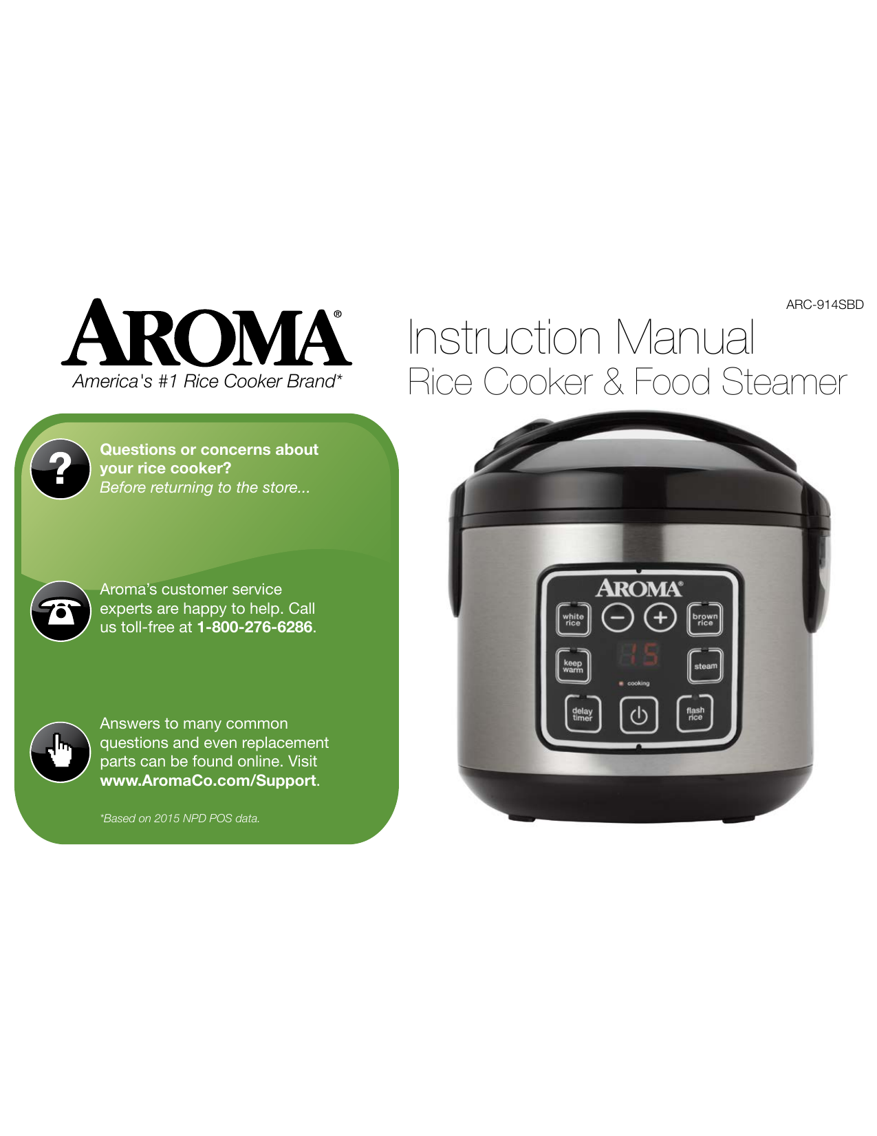 Aroma ARC-914SBD User manual | Manualzz