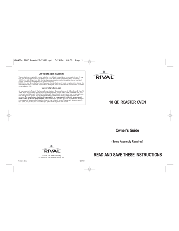 Ge 18 Quart Roaster Oven Replacement Parts | Webmotor.org