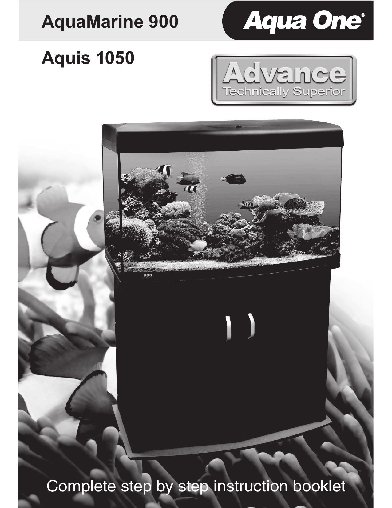 Aqua One AquaMarine 900, Aquis 1050 Instruction Booklet Manualzz