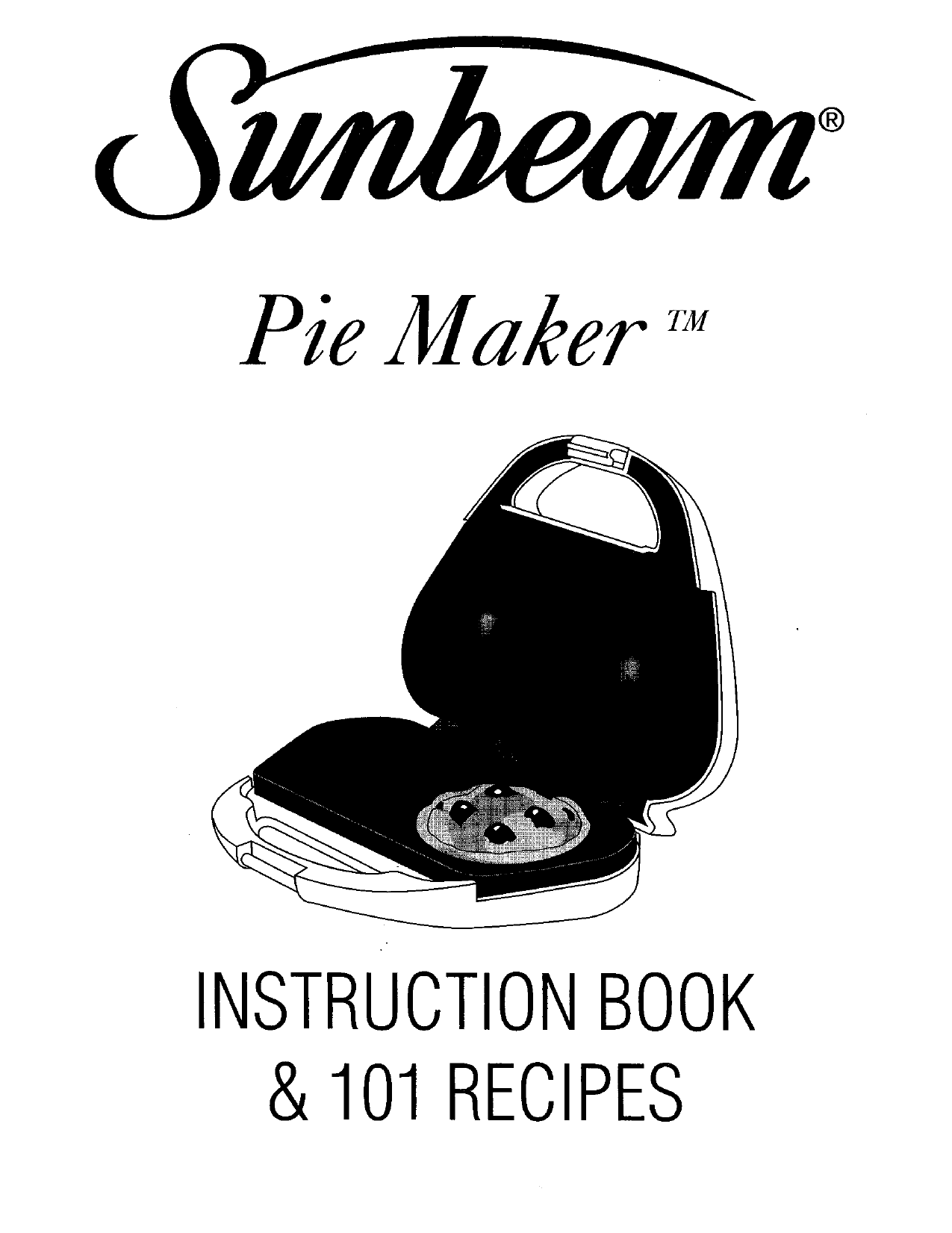 Sunbeam 4805, Pie Maker 4805 User manual Manualzz