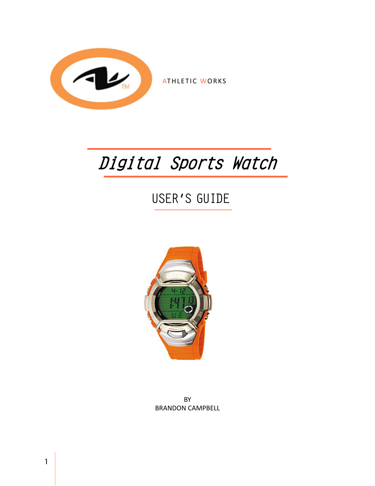 Athletic Works Digital Sports Watch User Manual Manualzz