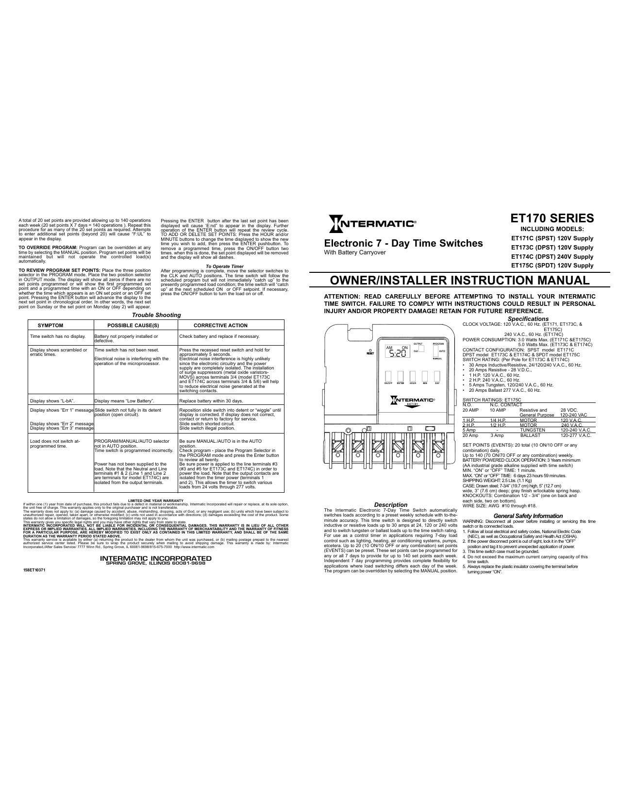 Intermatic Light Timer Ej351 Instructions Shelly Lighting
