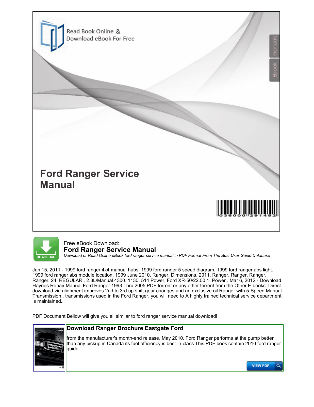 Ford Ranger User Manual Manualzz ford owners manuals free download on Ford Ranger User Manual Manualzz