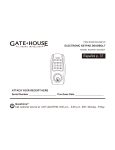 Gate House G27D01, G2X2D01 Installation Manual