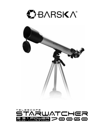 Barska 70060 store telescope instruction manual