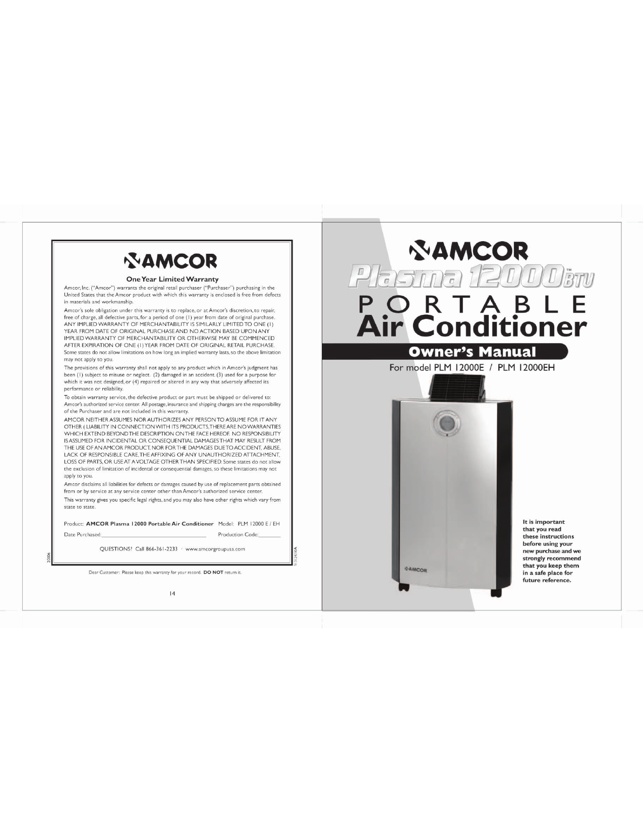 amcor plasma 12000