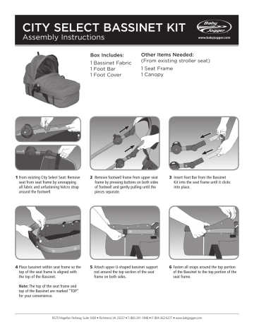 City select pram kit sales instructions