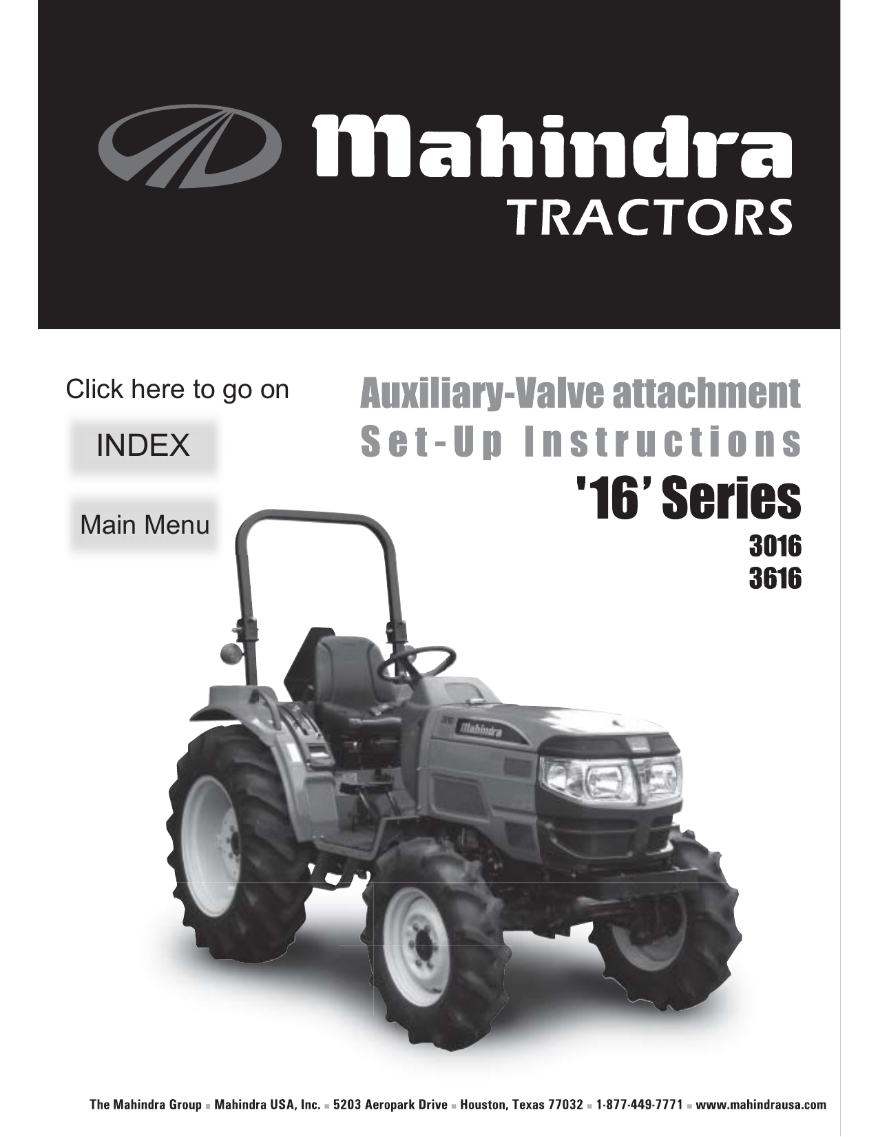 Mahindra 3616 3016 User Manual Manualzz