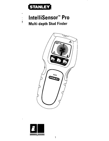 Stanley Intellisensor Pro User Manual Manualzz