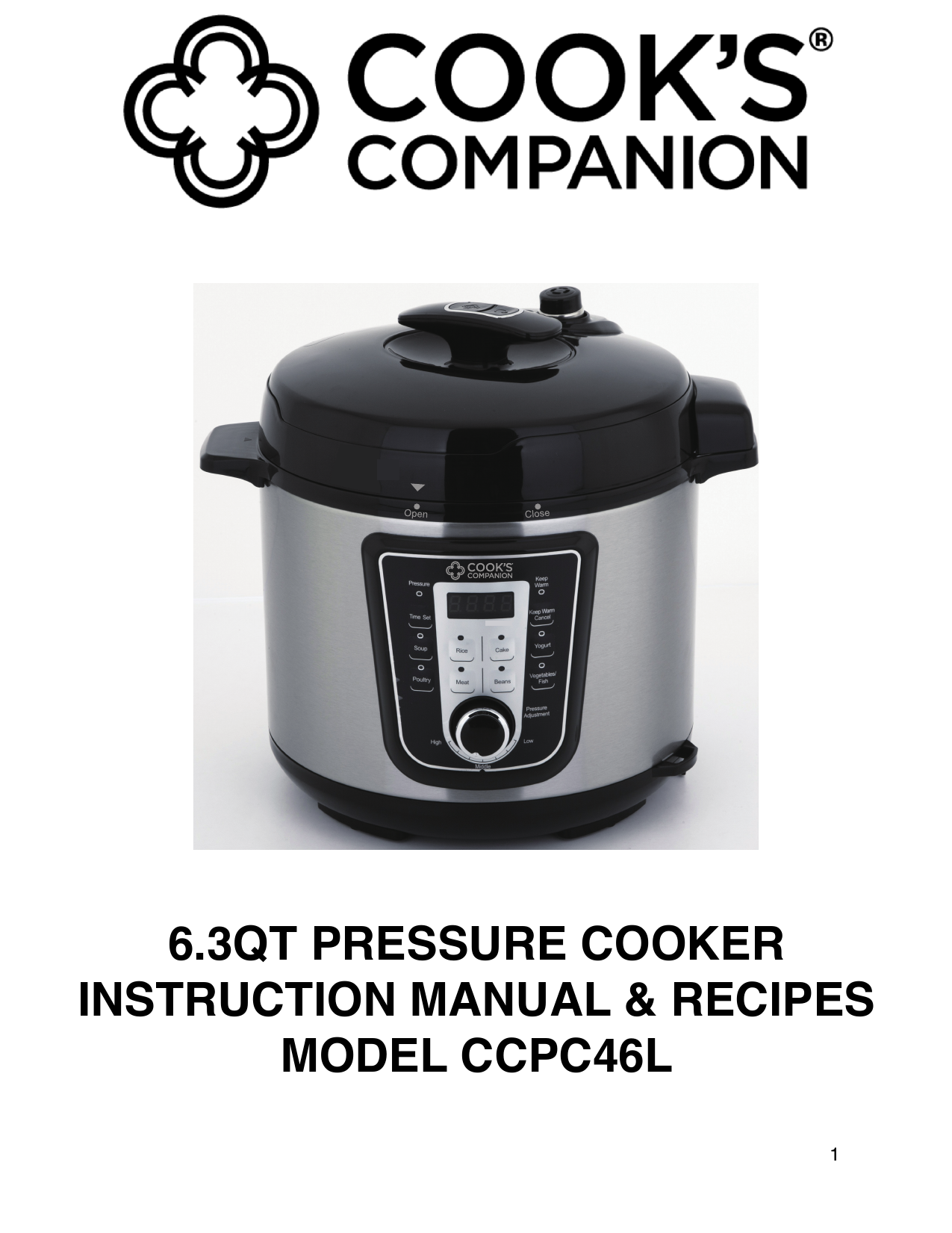 Cook's Companion CCPC46L User manual | Manualzz