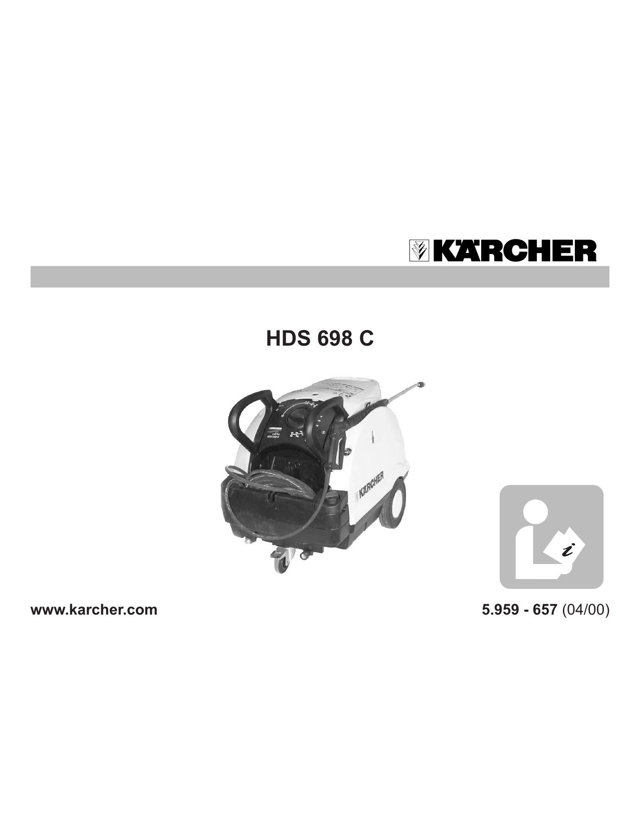 Hochdruckdüse für Kärcher  HDS 698 C Eco  und Kärcher HDS 698 CSX Eco 