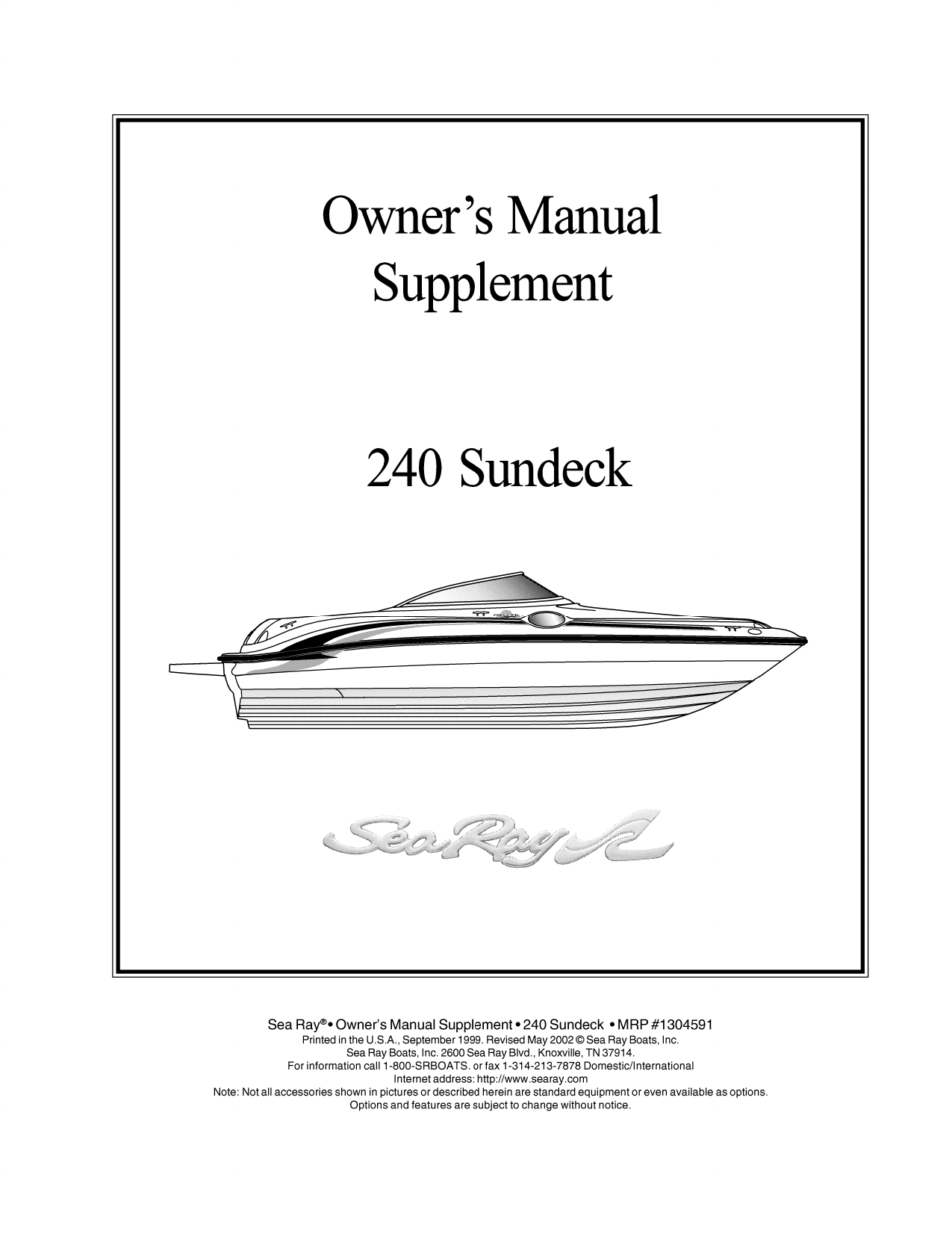 Sea Ray Boats 240 Sundeck User Manual Manualzz Sea Ray Boats 240 Sundeck User Manual Manualzz