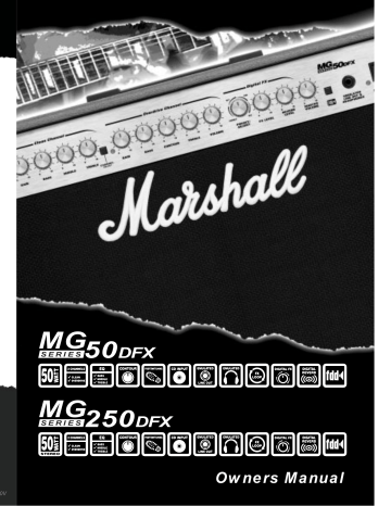 Marshall Amplification MG250DFX, MG50DFX Owner's Manual | Manualzz