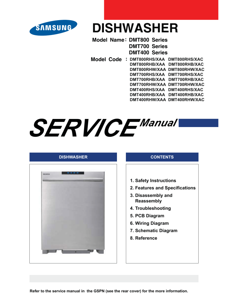 Samsung DMT400 series, DMT800 Series, DMT700 series User manual | Manualzz