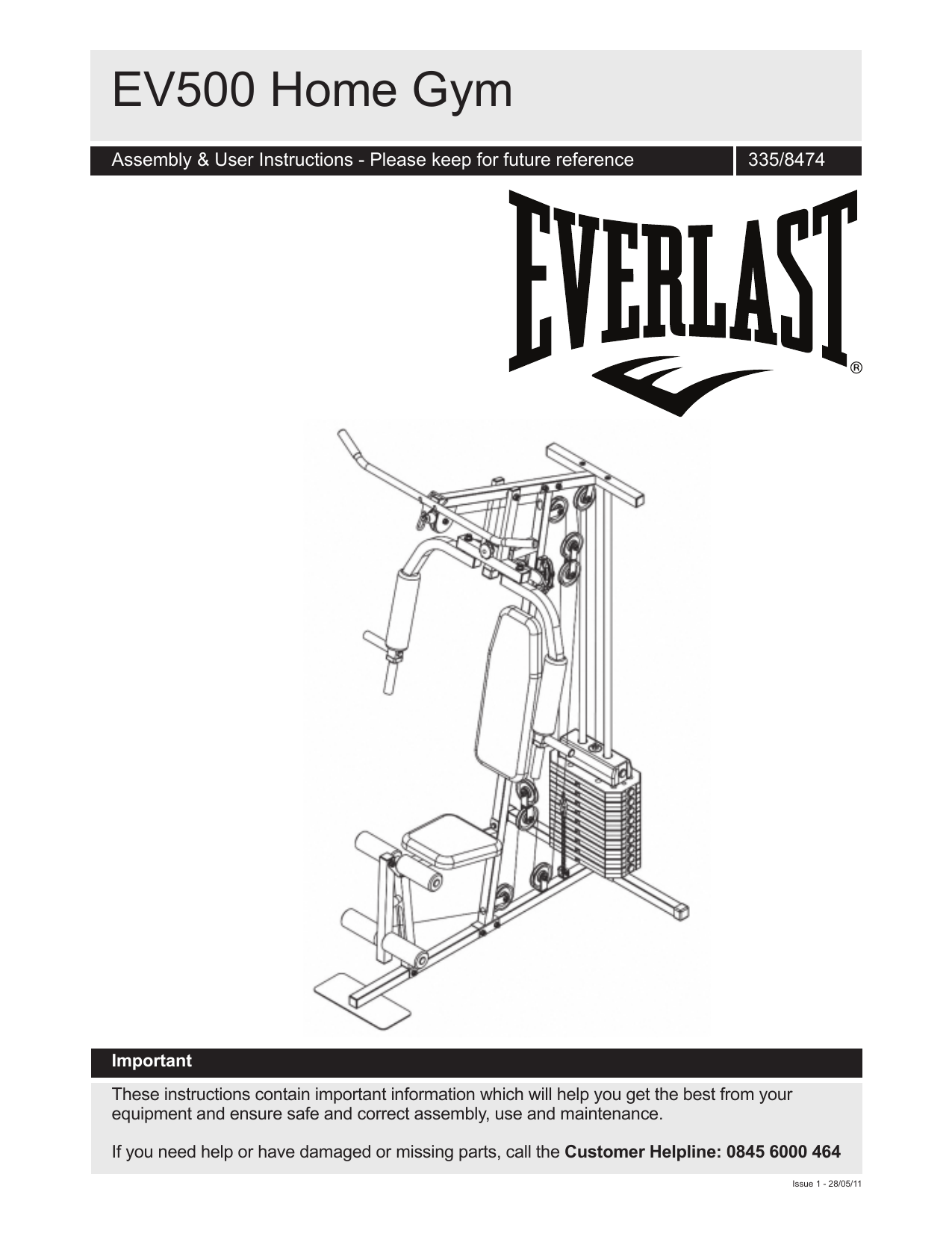 Everlast EV500 User Instructions Manualzz