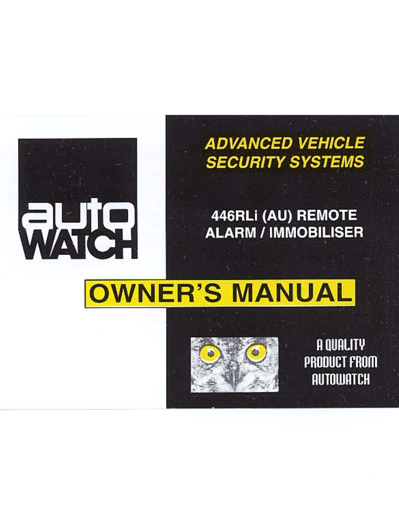 Autowatch 446rli Car Alarm Wiring Diagram - Wiring Diagram