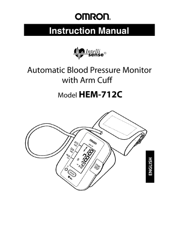 Omron IntelliSense HEM-712C Instruction Manual | Manualzz