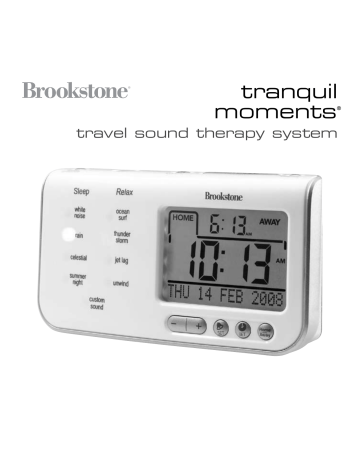 Brookstone tranquil moments User Manual Manualzz