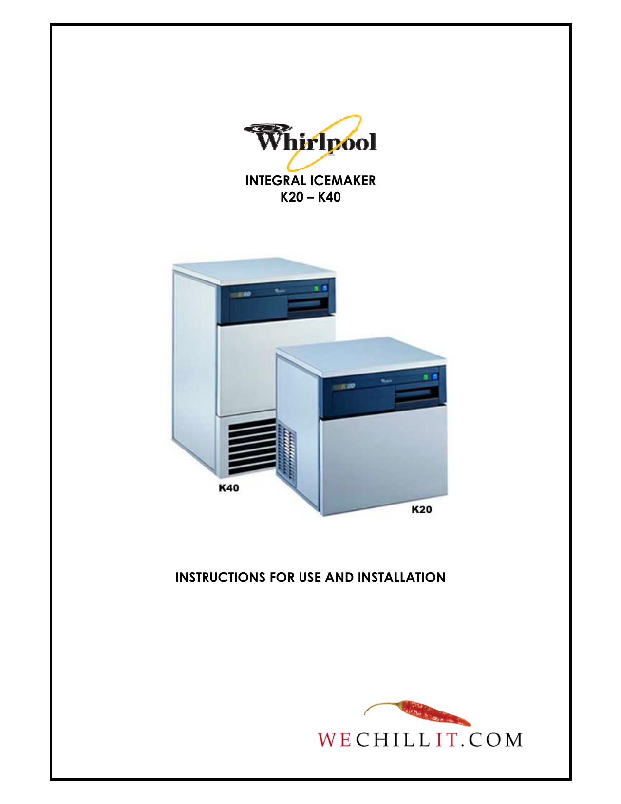 WHIRPOOL K20 K40 ICE MACHINE 481952928138 FLEXIBLE DRAIN HOSE WATER PIPE K 20 40 