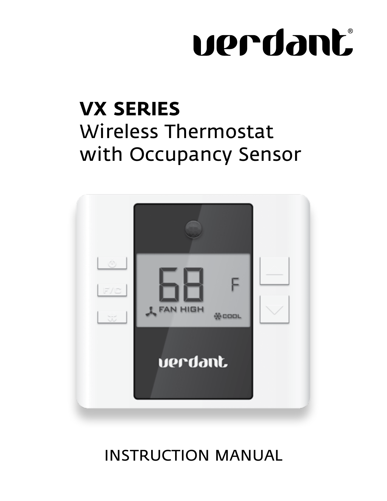 Friedrich Emrt Wired Thermostat, 24VAC/DC, White/Gray