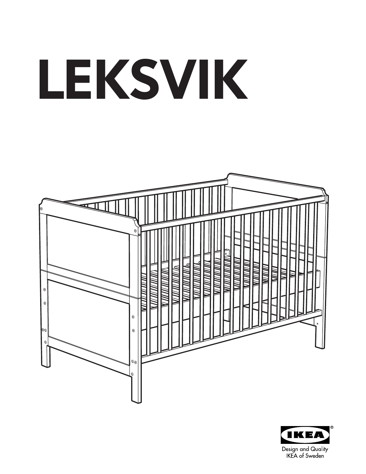 ikea leksvik crib