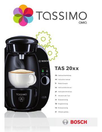 Bosch clearance tassimo manual