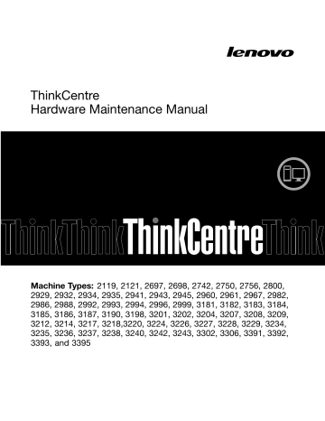 Lenovo 2119, 2121, 3229, 3234, 3235, 3236, 3237, 3238, 3240, 3242 Hardware Maintenance Manual | Manualzz