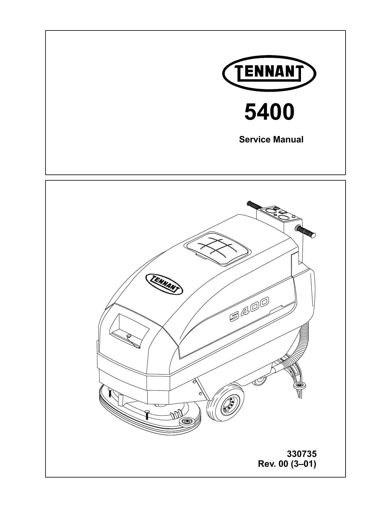 Tennant 5400 User manual | Manualzz