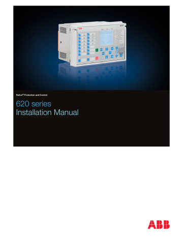 ABB Relion 620 Series Installation Manuals | Manualzz