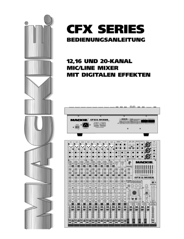 Mackie CFX12 MKII - DIAGRAMS, CFX16 MkII, CFX20 MKII ...