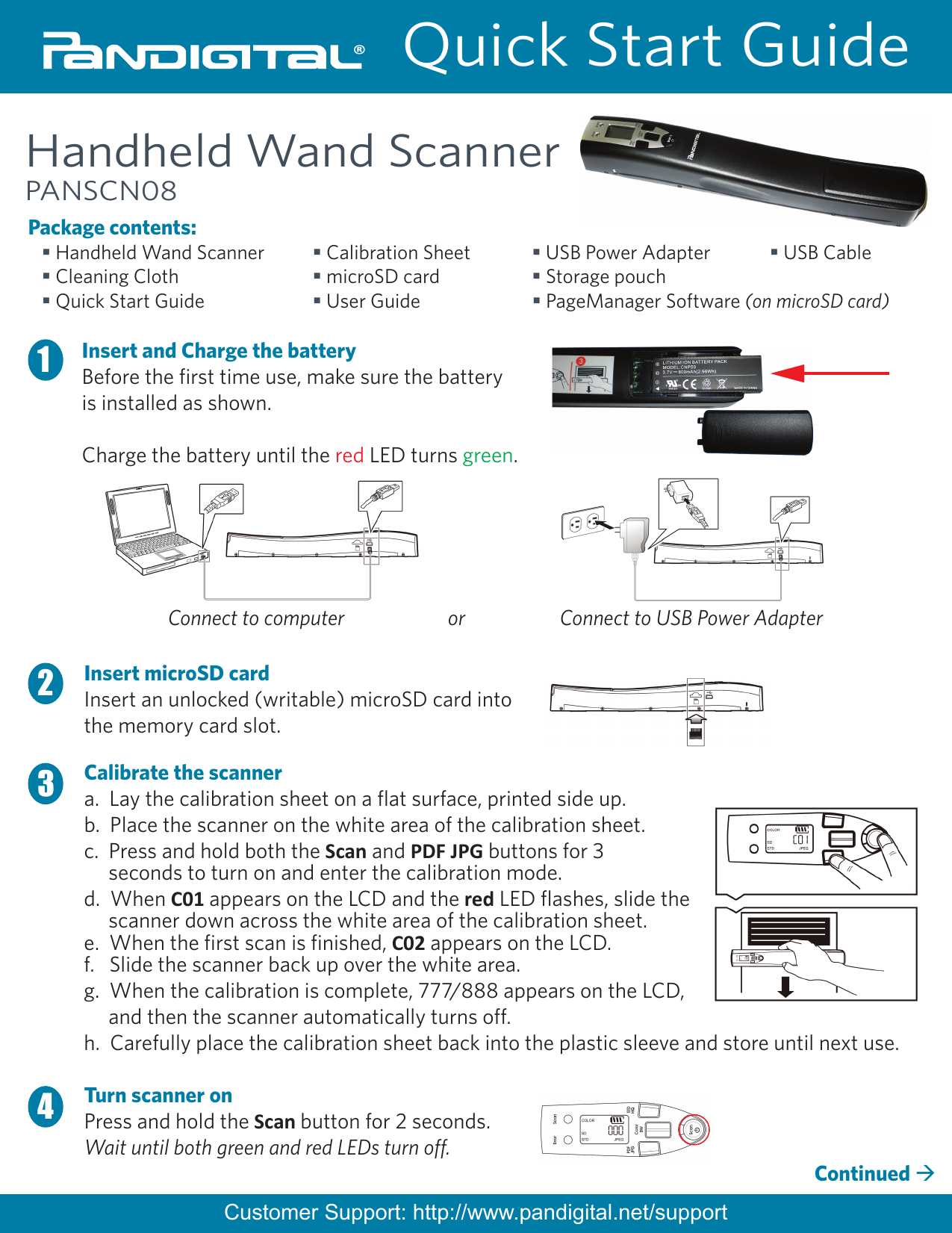 how to fix pandigital scanner wand