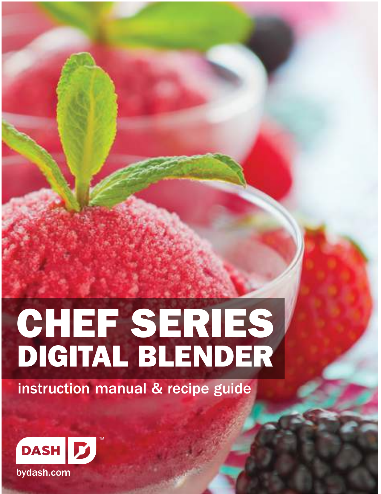 Dash Chef Series Dash Premium Digital Variable Speed Blender Red